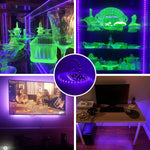 6.6FT/2M_LED_Black_Light_Strip_-_120_Units_LED_UV_Wick_395-400nm,_USB_DC_5V_Flexible_Blacklight_Fixtures,_10W_Blacklight_Strip_for_Indoor_Decor,_Glow_Poster,_Bedroom,_Playroom,_Halloween,_Dark_Party