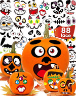 Greingways_Halloween_Pumpkin_Stickers,_Make_88_Funny_Face_Pumpkin_Decorating_Kit_for_Party_Decorations,_Pumpkins_Painting_Kit_Halloween_Crafts_Gifts_Games_for_Kids