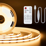 PAUTIX_5V_USB_COB_LED_Strip_Light,_Dimmable_2700K/3000K/4000K/6000K_CRI90+_with_RF_Remote_TV_Backlight,Flexible_Under_Cabinet_Tape_Light_for_Bedroom,Kitchen,Home,Office_DIY_Lighting