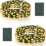 2_Pack_Timer_Fairy_Lights_Battery_Operated,_16.4FT_50_LED_Dark_Green_Wire_Micro_Starry_Twinkle_Light_with_Auto_Waterproof,_Christmas_String_Lights_for_Indoor_Outdoor_Yard_Decor_(Warm_White)