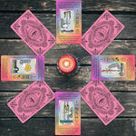 Smoostart_Pink_Tarot_Cards_with_Meanings_for_Beginners,_Tarot_Cards_Deck_with_Guidebook,_Keywords,_Element,_Planet,_Zodiac,_Chakra,_Yes_or_No,_Musical_Pitch,_Numerology,_Hebrew_Alphabet