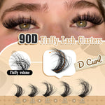 DIY_Eyelash_Extension_Kit_Volume_Fluffy_Lash_Clusters_Kit_10-18mm_Thick_Lash_Extensions_180D_Individual_Eyelashes_Extensions_Kit_with_Lash_Bond,_Lash_Remover,_Lash_Applicator_Makeup_Gentle_Cosmetic