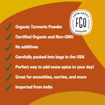 FGO_Organic_Turmeric_Powder_w/Curcumin,_8oz_Resealable_Pouch,_USDA_and_Non-GMO,_Sourced_from_India,_Packaging_May_Vary_(Pack_of_1)