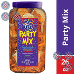 Utz_Party_Mix_-_26_Ounce_Barrel_Tasty_Snack_Includes_Corn/Nacho_Tortillas,_Pretzels,_BBQ_Corn_Chips_and_Cheese_Curls,_Easy_Quick_Snacks,_Cholesterol_Free_Trans-Fat