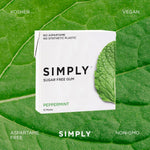 SIMPLY_Gum_|_Xylitol_Sugar_Free_Chewing_Gum_|_Peppermint_|_Pack_of_Three_(45_Pieces_Total)_|_Synthetic_Free_+_Sugar_Free_+_Aspartame_Free