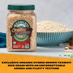 RiceSelect_Organic_Texmati_Brown_Basmati_Rice,_Premium_Non-GMO_Gluten-Free_Long-Grain_Brown_Rice,_32-Ounce_Jar