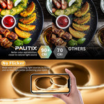 PAUTIX_5V_COB_LED_Strip_Light_USB_Powered,_6.56–9.84FT_Dimmable_Warm_to_Cool_White_(2700K–6000K),_CRI90+_640_LEDs_1200lm,_Flexible_Under_Cabinet_&_TV_Backlight_for_Home_DIY_Lighting