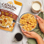 Catalina_Crunch_Protein_Cereal_-_Breakfast_Cereal_with_10g_of_Protein,_No_Added_Sugar_-_Gluten_Free,_Keto_Friendly_-_Honey_Nut_with_Almonds_-_8_oz._Bag_(Pack_of_1)
