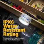 LUXPRO_Waterproof_Micro_LED_Puck_Lights_-_Adhesive_Lighting_Ideal_for_Under_Cabinets,_in_Tackle_Boxes,_or_On_Bookcases_-_Includes_Batteries_-_5_Pack