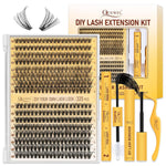 QUEWEL_DIY_Lash_Extension_Kit,_320_Pcs_Lash_Clusters_Kit_with_Lash_Bond_and_Seal_Cluster_Lashes_Glue_Remover_Eyelash_Clusters_Applicator_Tool_for_Natural_Look_DIY_At_Home(ZS-30D+40D-kit)_Makeup_Eyelashes_Extensions_Eyelash_Extension_Cosmetic