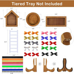 Farmhouse_Christmas_Tiered_Tray_Decorations_Set_-_Year_Round_Seasonal_Interchangeable_Holiday_Rustic_Wooden_Frames_with_Cards,_Ladder_for_Home_Kitchen_Table_Thanksgiving_Centerpiece