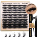 Focipeysa_Lash_Extension_Kit_Thick_Eyelash_Extension_Kit_10-18mm_Fluffy_Lash_Clusters_200D_Individual_Eyelashes_Kit_with_Lash_Bond,_Lash_Remover,_Lash_Applicator,_DIY_Lashes_Extension_Makeup_Cosmetic_Eyelashes_Extensions