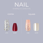 KISS_Gel_Fantasy_Press_On_Nails,_Nail_glue_included,_Aim_High',_Short_Size,_Squoval_Shape,_Includes_28_Nails,_2g_Glue,_1_Manicure_Stick,_1_Mini_File,_1_Adhesive_Tab_Nail_Art_Nail_Care