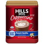 Hills_Bros._Instant_Cappuccino_Mix,_Sugar_Free_French_Vanilla_–_Convenient_and_Versatile,_Instant_Hot_or_Iced_Coffee,_Frothy_&_Rich_Vanilla_Flavor_-_Just_Add_Water