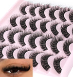 False_Eyelashes_Russian_Strip_Lashes_Fluffy_Fake_Eyelashes_Extension_D_Curl_Wispy_Handmade_Soft_Reusable_14_Pairs_Lashes_Pack_Eyelash_Extensions_Makeup_Cosmetic_Lash_Extensions_Eyelash_Extension_Eyelash_Extension_Lash_Extension