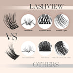 LASHVIEW_Lash_Clusters,_144_Pcs_Cluster_Lashes,_DIY_Cluster_Eyelash_Extensions_Mega_Volume_Reusable_Individual_Lashes_Cluster_Volume_Look_Super_Thin_Band_&_Soft(Volume,C-10-16mix)_Lightweight_Makeup_Salon_Cosmetic_Eyelashes_Extensions
