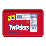 TWIZZLERS_Twists_Strawberry_Flavored_Licorice_Style,_Low_Fat_Candy_Tub,_5_lb_Snack_Sweet_Sugar_Corn_Bonbon_Salt_Artificial_Flour_Natural