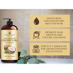 Handcraft_Blends_Fractionated_Coconut_Oil,_16_Fl_Oz_-_100%_Pure_and_Natural_-_Premium_Grade_Oil_for_Skin,_Hair,Tonic_-_Carrier_Hair_Growth_Oil