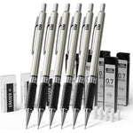 Four_Candies_Metal_Mechanical_Pencil_Set_-__Art_Mechanical_Pencils_&_360PCS_HB_Lead_Refills_&_3PCS_Erasers_&_9PCS_Eraser_Refills,_Drawing_Mechanical_Pencils_for_Writing,_Sketching/With_Case