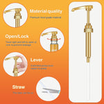 VOISEN_Coffee_Syrup_Pumps_6_Pack_Gold_Torani_Syrup_Pumps_for_750ml_25.4oz_Syrup_Bottle,_Kitchen_Dinning_&_Coffee_Bar_Mixes,_DaVinci_-_Utensils