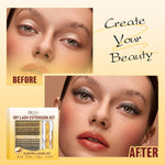 QUEWEL_DIY_Lash_Extension_Kit,_320_Pcs_Lash_Clusters_Kit_with_Lash_Bond_and_Seal_Cluster_Lashes_Glue_Remover_Eyelash_Clusters_Applicator_Tool_for_Natural_Look_DIY_At_Home(ZS-30D+40D-kit)_Makeup_Eyelashes_Extensions_Eyelash_Extension_Cosmetic