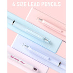Nicpro_22PCS_Pastel_Mechanical_Pencils_Set_in_Case,_Art_Cute_Drafting_Pencil_0.5,_0.7,_0.9_mm,_2mm_Lead_Pencil_Holders_for_Sketching_Drawing_With_11_Tube_(4B_2B_HB_2H_Colors)_Lead_Refills,_3_Erasers