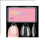 AILLSA_Short_Almond_Nail_Tips_Soft_Gel_Pre-Shaped_Acrylic_Nail_Tips_Half_Matte_Full_Cover_Nail_Tips_Clear_Gelly_Press_on_Flase_Nail_Tips_for_Extension_Nail_Manicure_Home_DIY_216PCS_12Sizes