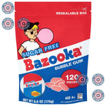 Bazooka_Bubble_Gum_Sugar-Free_Chewing_Gum_Pellets,_Bulk_Gum_in_Resealable_Bag,_120_Ct_in_Original_Pink_Flavor,_Sugar_Free_Bulk,_Baseball_Party_Favors,_Nostalgic_90s_Candy
