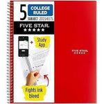 Five_Star_Spiral_Notebook_+_Study_App,_5_Subject,_College_Ruled_Paper,_Fights_Ink_Bleed,_Water_Resistant_Cover,_8-1/2