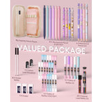 Nicpro_47PCS_Aesthetic_School_Supplies_in_Big_Capacity_Pen_Case,_Cute_Pastel_Mechanical_Pencils_0.5,_0.7,_0.9_&_2mm_Lead_Holder_with_25_Tube_Lead_Refills_4B_2B_HB_2H_Color,_Erasers_for_Student_Writing