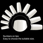 500PCS_Half_Cover_False_Nails_Tips_-_Acrylic_Nail_Tips,_krofaue_10_Sizes_Lady_French_Style_Acrylic_Artificial_Tip_Manicure_with_Box_for_Nail_Tips_Art_Salons_and_Home_DIY
