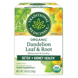 Traditional_Medicinals_Tea,_Organic_Dandelion_Leaf_&_Root,_Supports_Kidney_Function_Healthy_Digestion,_16_Tea_Bags