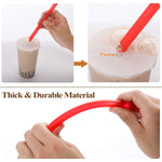 8_Pcs_Reusable_Boba_Straws_&_Smoothie_Straws_-_Multi_Colors_Jumbo_Wide_Reusable_Straws,_BPA_FREE_Food-Grade_Plastic_Straws_for_Bubble_Tea(Tapioca,_Boba_Pearls),_Milkshakes_with__Brushes