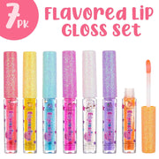 Expressions_7pc_Fruity_Flavored_Lip_Gloss_Set_-_Lip_Gloss_in_Assorted_Fruity_Flavors,_Non_Toxic_Makeup_for_Kids_&_Teens_Lipstick_Glossy_Cosmetic_Lip_Care