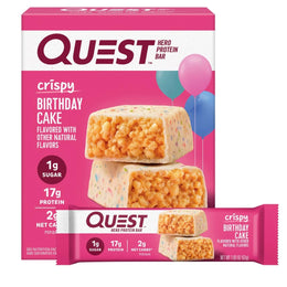 Quest_Nutrition_Crispy_Birthday_Cake_Hero_Protein_Bar,_17g_Protein,_1g_Sugar,_2g_Net_Carbs,_Gluten_Free_Snack,_Keto_Friendly,_4_Count