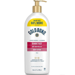 Gold_Bond_Diabetics'_Dry_Skin_Relief_Body_Lotion_With_Vitamin_E_&_Aloe_To_Soothe_&_Moisturize_Dry,_Flaky_&_Rough_Skin,_Value_Size,_21_oz._Aloe_Vera_Body_Care_Hydrating_Gentle_Nourishing_Sensitive_Comfort_Skin_Repair_Skin_Care