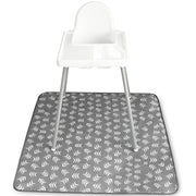 S&T_INC._Baby_Splat_Mat_for_Under_High_Chair,_Water_Resistant_Floor_Mat,_42_Inches_by_42_Inches,_Grey_Scatter