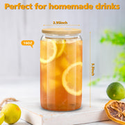 4PCS_Glass_Cups_with_Bamboo_Lids_and_Straws,_16OZ_Ice_Coffee_Cup,_Drinking_Cup_set_with_Wooden_Lids,_Home_Essential_Glass_Tumblers_for_Beer,_Cocktail,_Tea_and_Latte_Clear