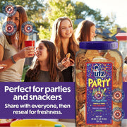 Utz_Party_Mix_-_26_Ounce_Barrel_Tasty_Snack_Includes_Corn/Nacho_Tortillas,_Pretzels,_BBQ_Corn_Chips_and_Cheese_Curls,_Easy_Quick_Snacks,_Cholesterol_Free_Trans-Fat