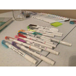 Zebra_Pen_Mildliner_Brush_Marker,_Double_Ended_Brush_&_Fine_Tip_Pen,_Assorted_Soft_Colors,_10_Pack