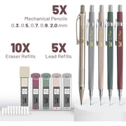 Mechanical_Pencil_Set_with_Leads_and_Eraser_Refills,_5_Sizes_-_0.3,_0.5,_0.7,_0.9_and_2_Mm,_for_Drafting,_Drawing_and_Sketching