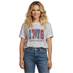 1776 Land of the Free T-Shirt Sweatshirt Hoodie Patriotic American History Apparel for Independence Day