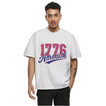 1776 America Distressed T-Shirt Sweatshirt Hoodie Patriotic US History Apparel for Independence Day
