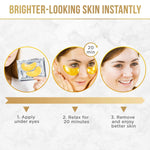 DERMORA_Golden_Glow_Under_Eye_Patches_-_Rejuvenating_Treatment_for_Dark_Circles,_Puffy_Eyes,_Travel_&_Wrinkles_-_Comfortable_Skin_Care