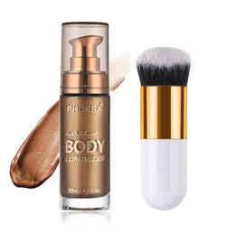 Body_Shimmer_Oil,_Waterproof_Long_Lasting_Moisturizing_Body_Luminizer_Glow_For_Face_,_Liquid_Illuminator_Highlighter_1oz/Jars,_Makeup_Brush_Include_(Glistening_Bronze_#03)_Gentle_Cosmetic_Hydrate_Moisturizer_Bronzer