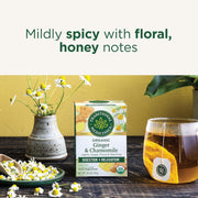Traditional_Medicinals_Tea,_Organic_Ginger_&_Chamomile,_Occasional_Nausea_Indigestion_Relief,_16_Tea_Bags