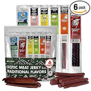 Buffalo_Bob's_Wild_Game_Meat_Snacks_(6_Pack),_Beef_Jerky_Variety_Pack,_Jerky_Gift_Baskets_for_Fathers/Dad,_Exotic_Random_Jerky_Sampler_Set,_Mens_Hunting_Stocking_Stuffers,_Jerky_Gift_Set