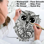 Micro_Fineliner_Drawing_Art_Pens:_12_Black_Fine_Line_Waterproof_Ink_Set_Artist_Supplies_Archival_Inking_Markers_Liner_Professional_Paintmarkers_Sketch_Outline_Anime_Sketching_Watercolor_Zentangle_Gift_Stuff