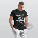 Always Her Dad Forever Her Boo Father's Day T-Shirt - Funny Ghost Hat Pattern Dad Gift Sweatshirt/Hoodie