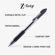 Zebra_Pen_Z-Grip_Retractable_Ballpoint_Pen,_Medium_Point,_Various_Colors